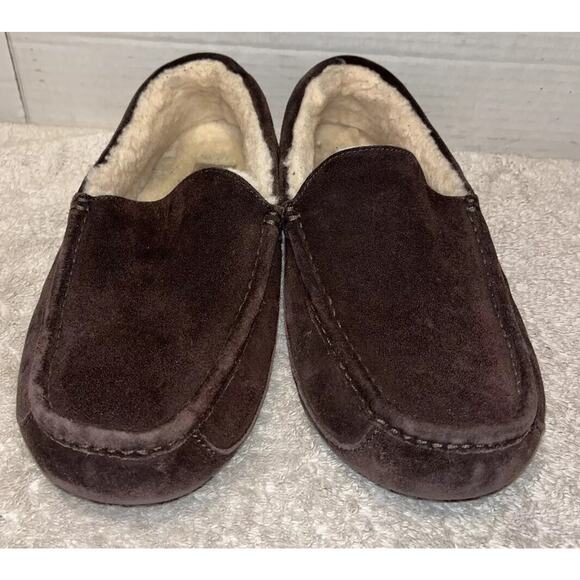 Men UGG Ascot Suede Slipper 1101110 Espresso 100% Authentic Size 10 main image 4
